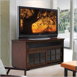 Bello European Deep Brown Finish Wood 47 Inch Audio Video System