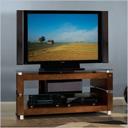 Bello Espresso Flat Panel Wood Audio Video System