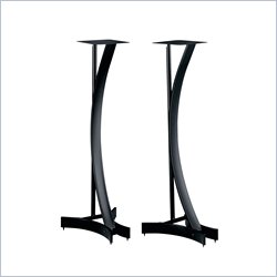 Bello 30 Inch Black Metal Speaker Stands