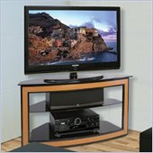 Bello Wood and Metal Flat Panel/LCD/Plasma Corner TV Stand