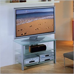 Bello LCD/Plasma Glass TV Stand in Silver