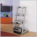 Bello AT-423T Audio Rack with 4 Shelves in Silver Finish