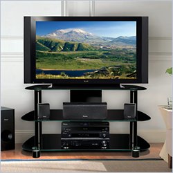 Bello LCD/Plasma Glass TV Stand in Black Finish