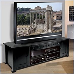 Bello  WAVS-330 Flat Panel/LCD/Plasma Wood TV Stand in Black Finish