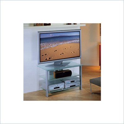 Bello LCD/Plasma Glass TV Stand in Silver