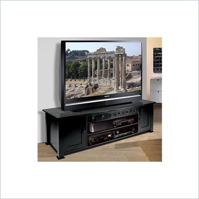 Bello  WAVS-330 Flat Panel/LCD/Plasma Wood TV Stand in Black Finish
