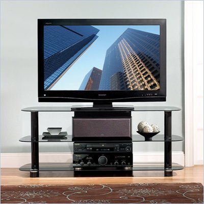 Bello High Gloss Black Flat Panel Audio Video System