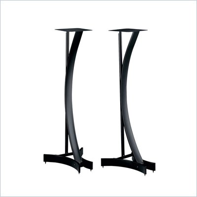 Bello 30 Inch Black Metal Speaker Stands