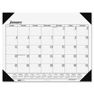 House of Doolittle One-Color Desk Pad Calendar