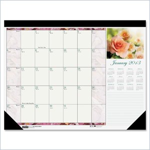 House of Doolittle 1796 Rose Desk Pad Calendar