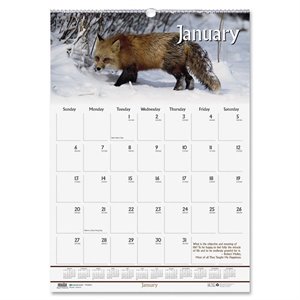 House of Doolittle Earthscapes Wildlife Wall Calendar