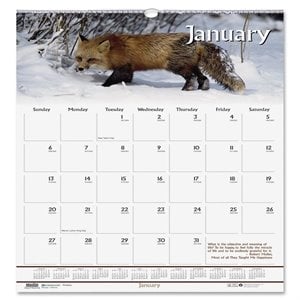 House of Doolittle Wildlife Wall Calendar