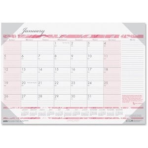 House of Doolittle Breast Cancer Awareness Compact Desk Pad Calendar