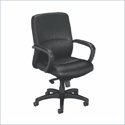 Basyx VL682 Mid-Back Chair With Padded Arms