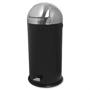 Genuine Joe Round-Top Pedal Receptacle Bin