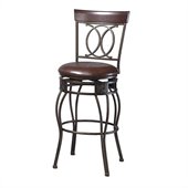Linon O&X Back 30 Bar Stool with Swivel