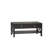 ADD TO YOUR SET: Linon Anna Rectangular Coffee Table in Distressed Antique Black
