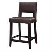 Linon Vega 24 High Dark Espresso Counter Stool