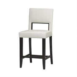 Linon Vega 24 Inch White Counter Stool