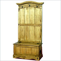 Linon Santa Fe Hall Tree in Pine