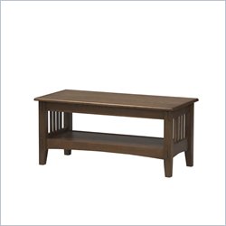 Linon Mission Pine Rectangular Coffee Table