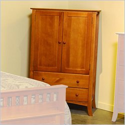 Linon Emily Flat Panel/Plasma/LCD TV Entertainment Center in Light Cherry