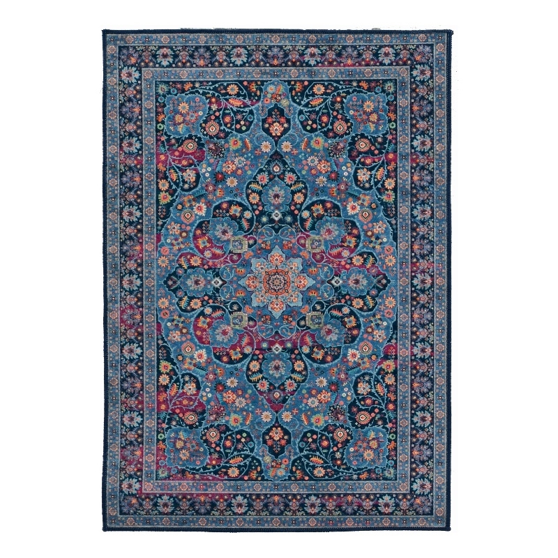 elite collection navy/blue area rug 3.3x5 cymx923