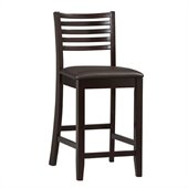 Linon Triena Collection 24 High Ladder Counter Stool