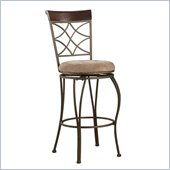 Linon Diamond Back 30 High Metal Bar Stool