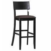 Linon Torino Contemporary Bar Stool 30 in Black