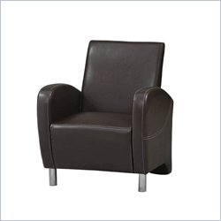 Linon Art Deco Club Chair in Brown