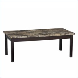 Linon Claridge Coffee Table in Dark Brown