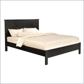 Linon Anna Queen Bed in Black 