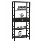 Linon East End Avenue 4 Shelf Bookcase in Black