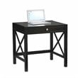 ADD TO YOUR SET: Linon Anna Laptop Desk in Distressed Antique Black