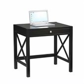 Linon Anna Laptop Desk in Distressed Antique Black