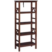 Linon Titian Bookcase in Antique Tobacco