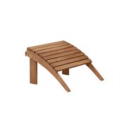 Linon Woodstock Outdoor Ottoman in Teak