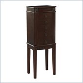 Linon Calla Jewelry Armoire in Cherry