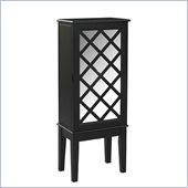 Linon Helen Jewelry Armoire in Black