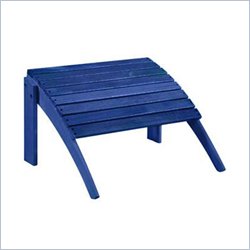 Linon Woodstock Ottoman in Blue