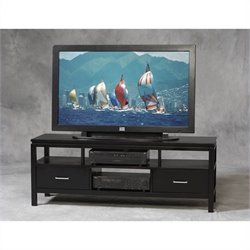 Linon Sutton Flat Panel/Plasma/LCD TV Stand in Black Finish