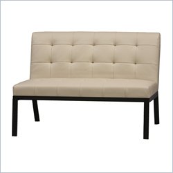 Linon Trento Slipper Contemporary Loveseat