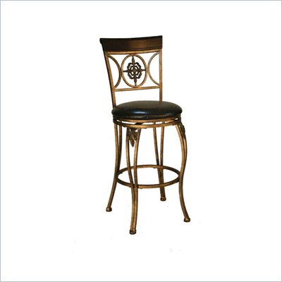 Linon Fleur De Lis 24 Inch Counter Stool