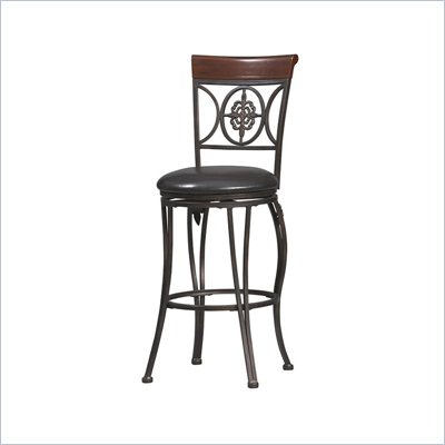 Linon Fleur De Lis 30 Inch Bar Stool