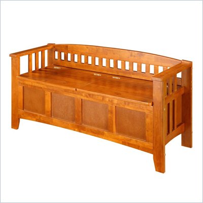 Linon Storage Bench Short Split Seat Storage