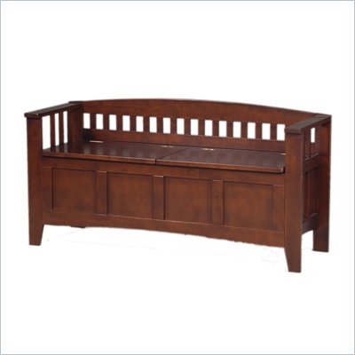 Linon Short Back Storage Bench