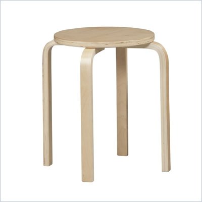 Linon Bentwood 17.5 Inch Natural Counter Stool (Set of 4)