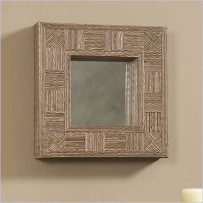 Linon Mosaic Cocostick Square Mirror