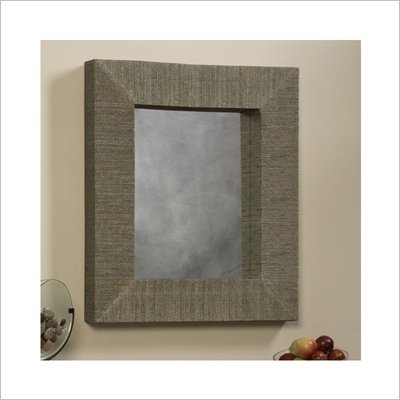 Linon Mendong with Black Thread Rectangular Mirror